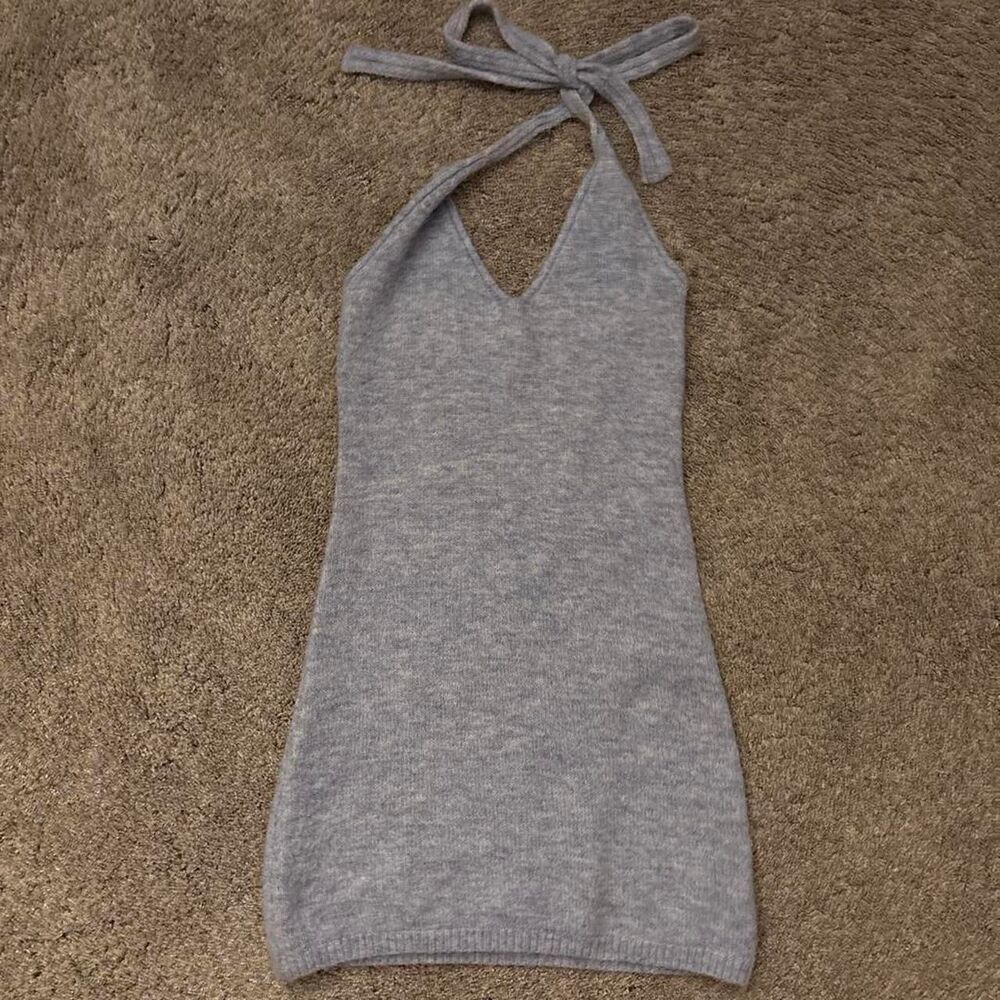 Princess-polly Women's Blue and Grey Dress